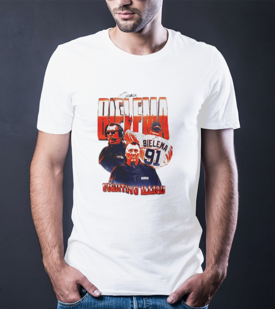 Coach Bielema 91 Fighting Illini T-Shirt