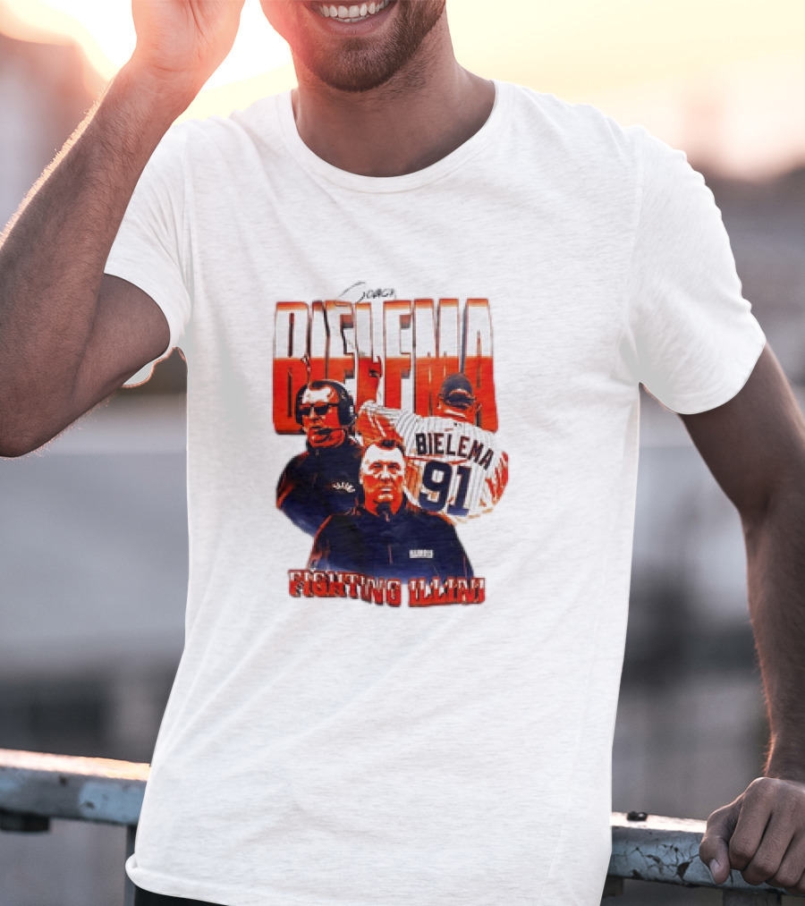 Coach Bielema 91 Fighting Illini T-Shirt