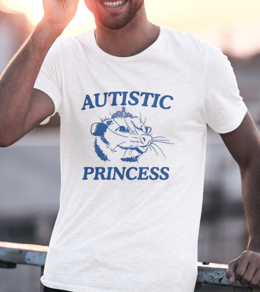 Autistic Princess Possum Drawing With Tiara T-Shirt