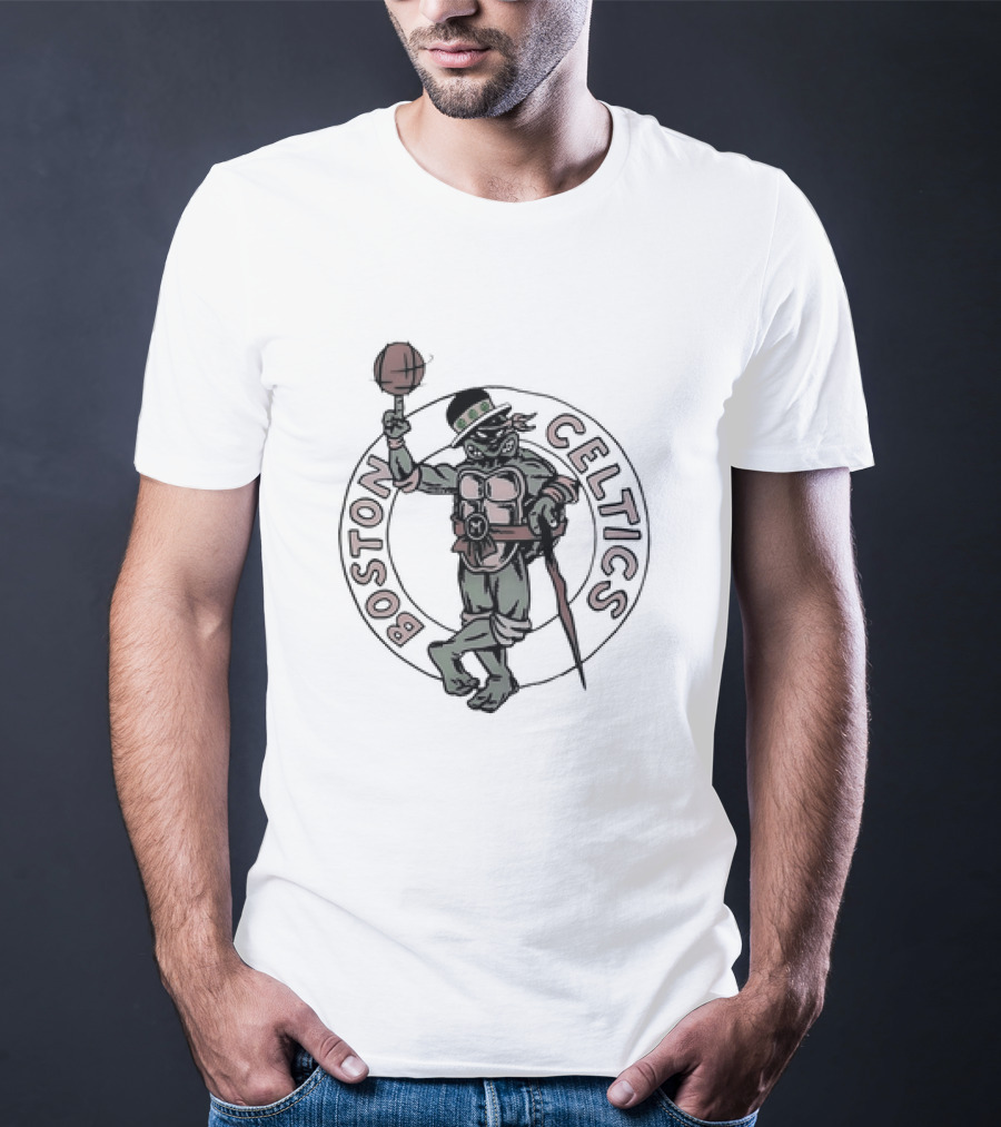 Joe Mazzulla Ninja Turtles Boston Celtics Crossover T-Shirt