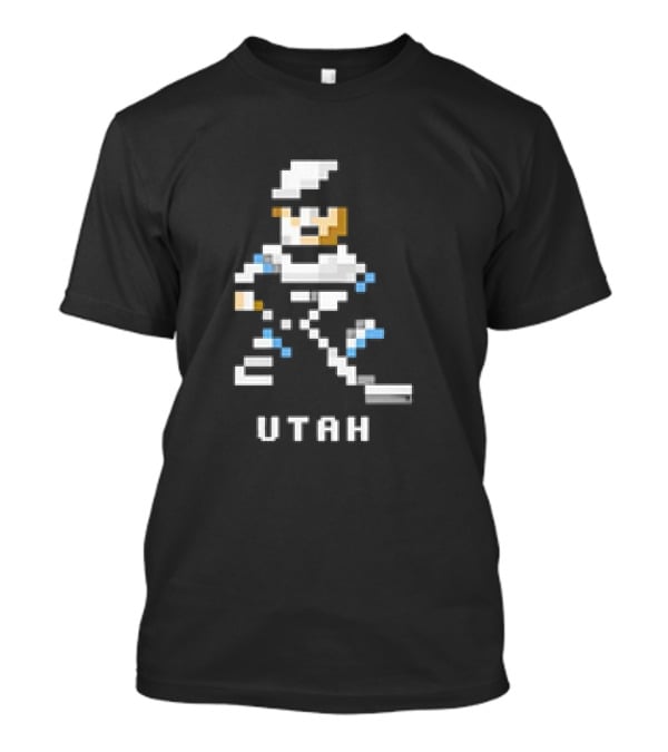 Utah Hockey 8 Bit Pixel T-Shirt