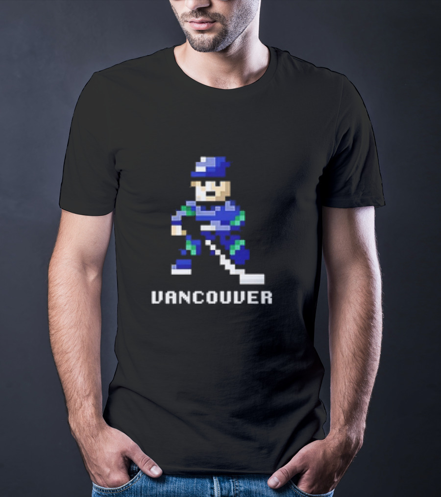 Vancouver 8 Bit Hockey T-Shirt