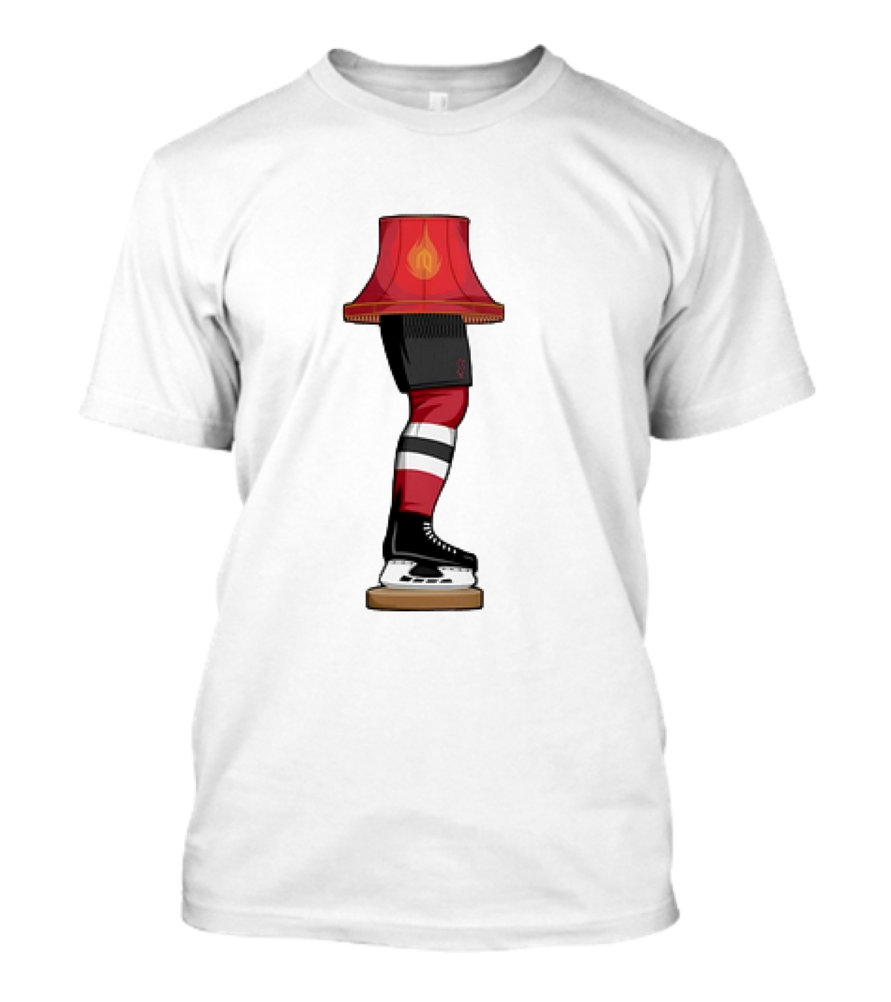 New Jersey Devils Hockey Leg Lamp Novelty T-Shirt