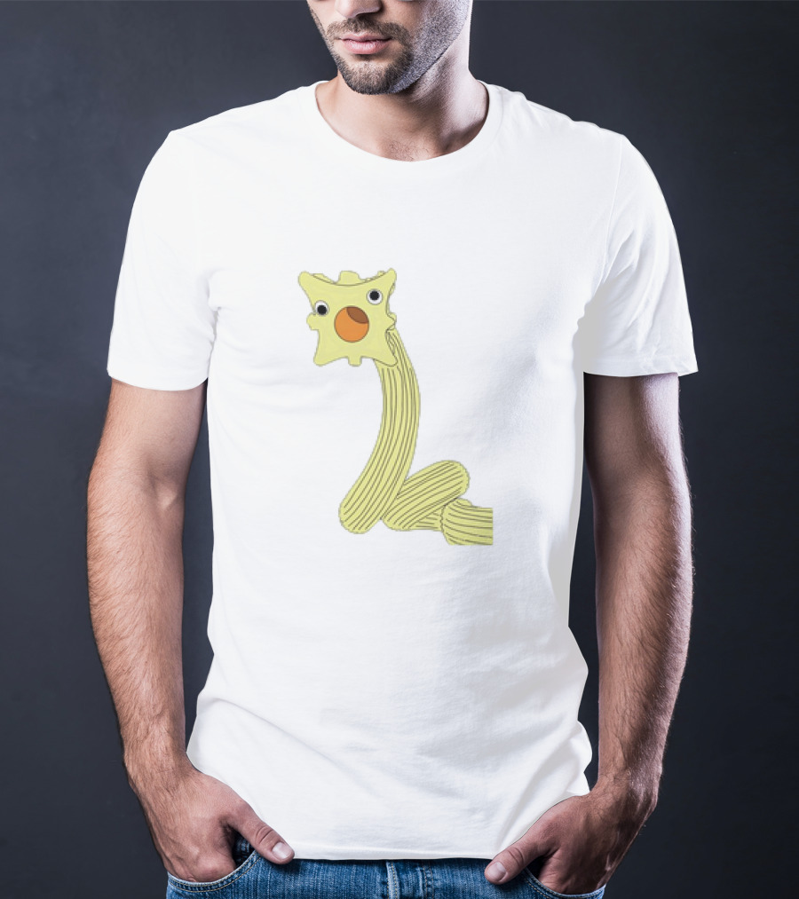 The Worm Classic Cartoon Character With Yellow Star-Shaped Head And Orange Circle Mouth T-Shirt