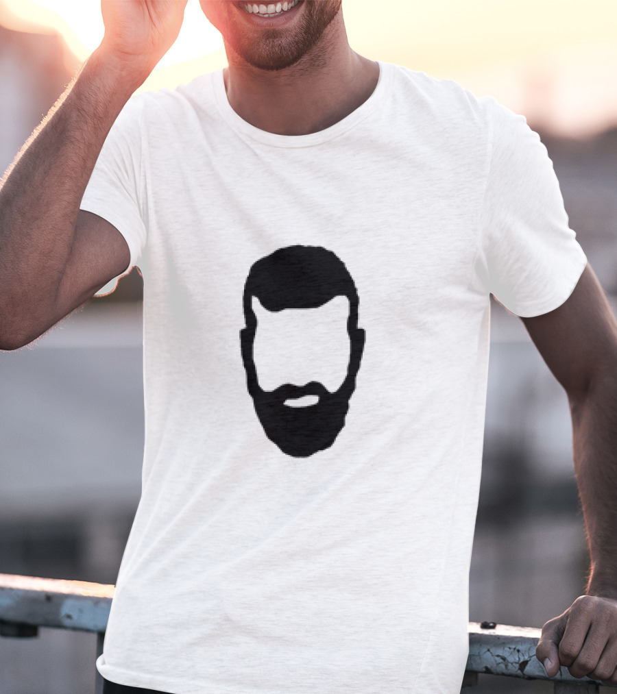 Hauss Beard Silhouette Marc Hauss Face T-Shirt