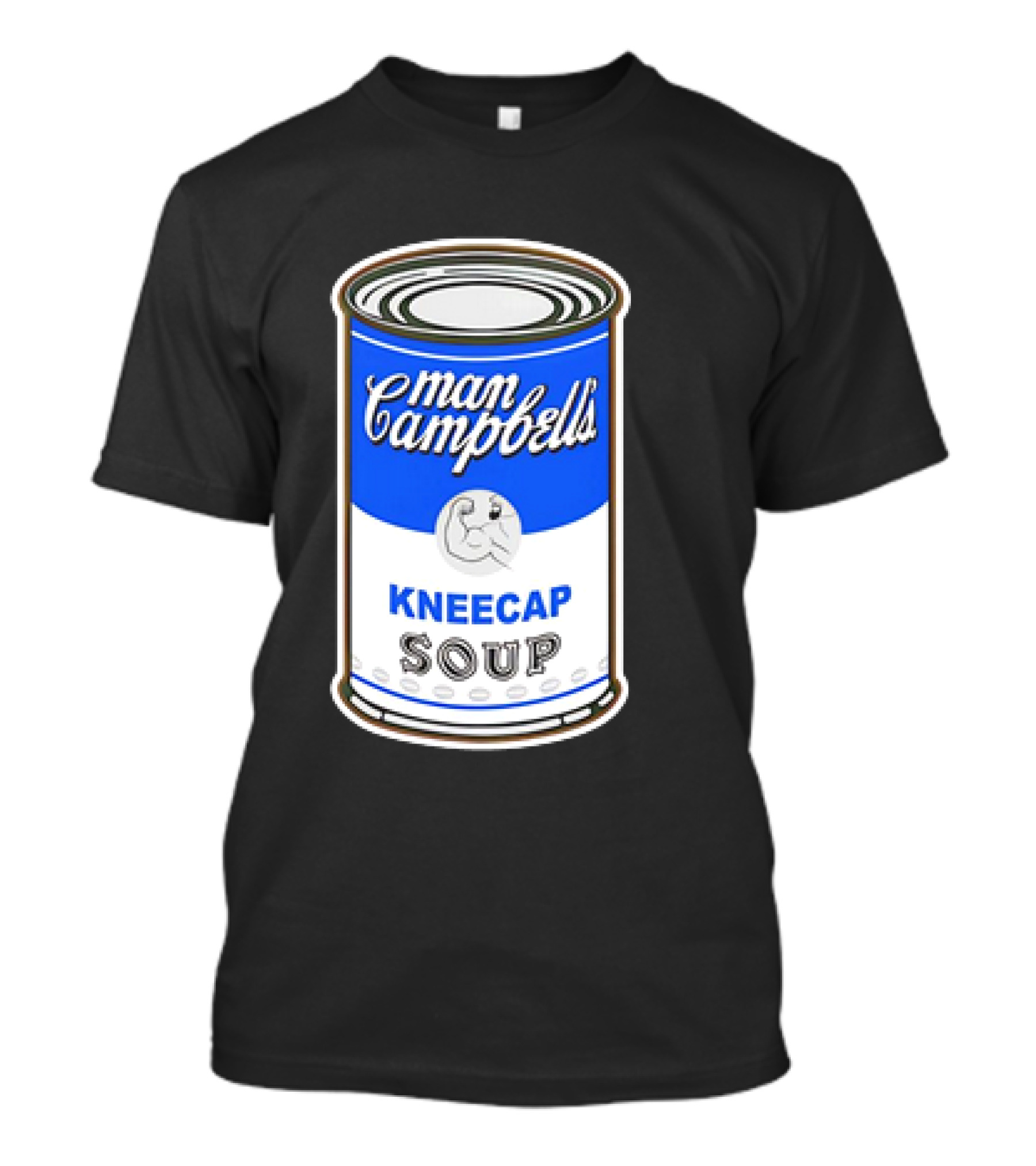 Man Campbell’s Vintage Kneecap Soup Can T-Shirt