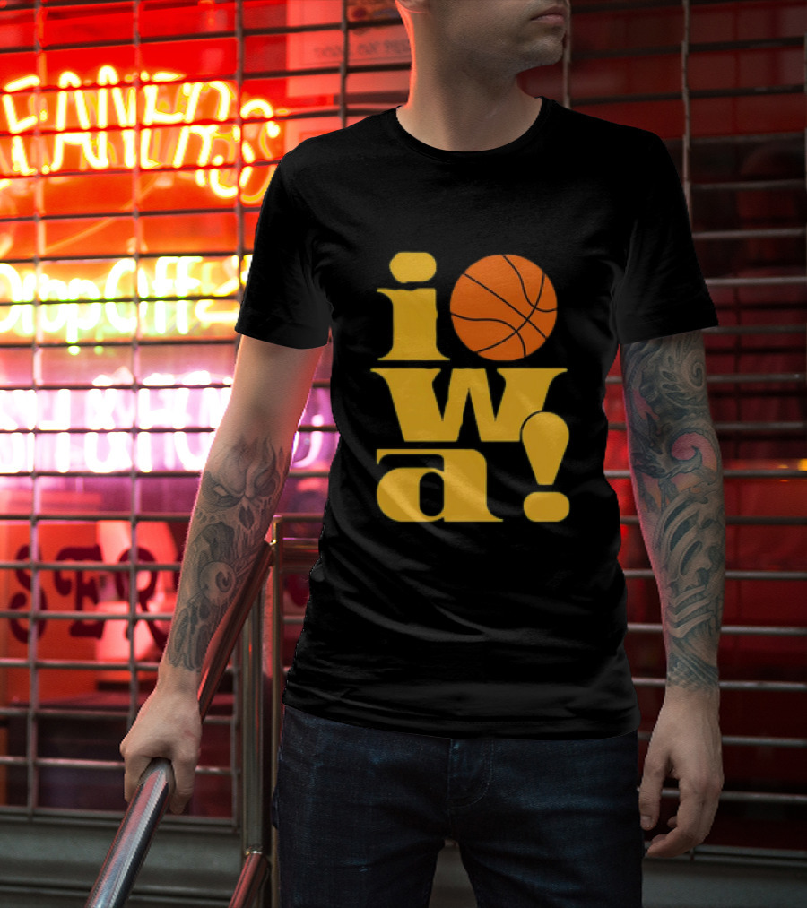 Old School Iowa Vintage Basketball T-Shirt