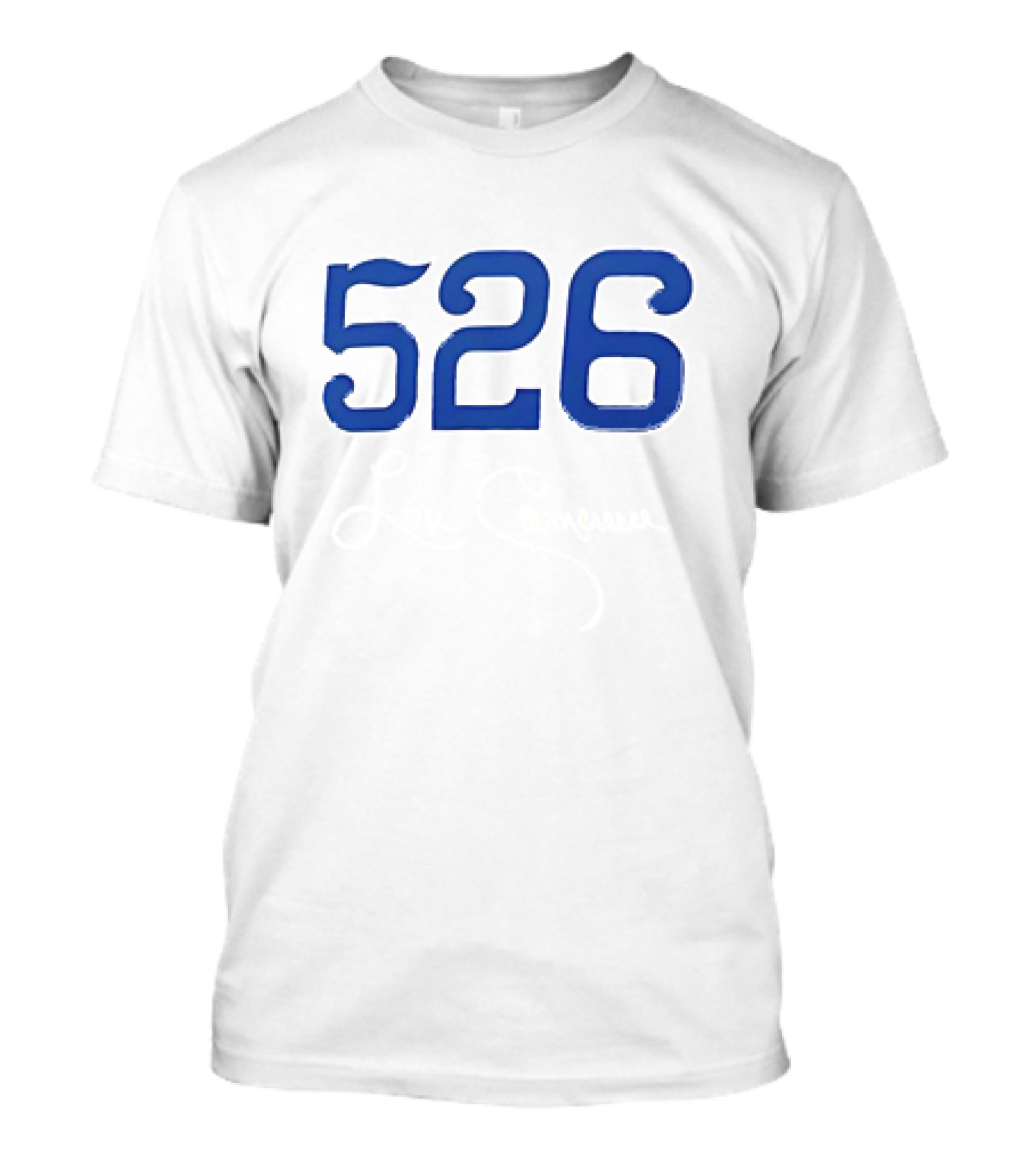 526 Lou Clinton Red Sox Blue Number T-Shirt