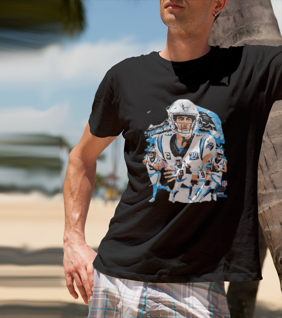 Bryce Young Carolina Panthers NFL Quarterback Action Series T-Shirt