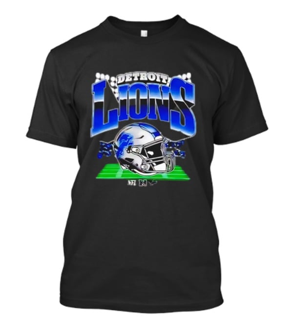 Detroit Lions NFL Football Helmet Stadium T-Shirt
