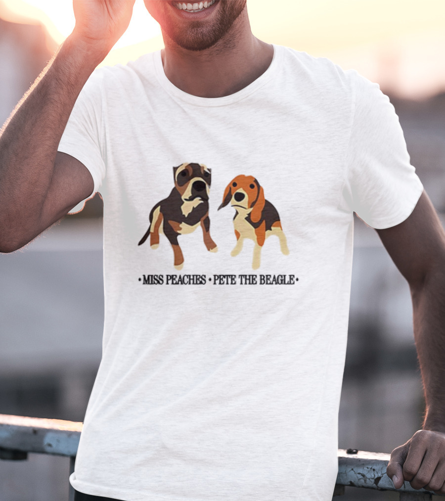 Miss Peaches And Pete The Beagle Duo T-Shirt