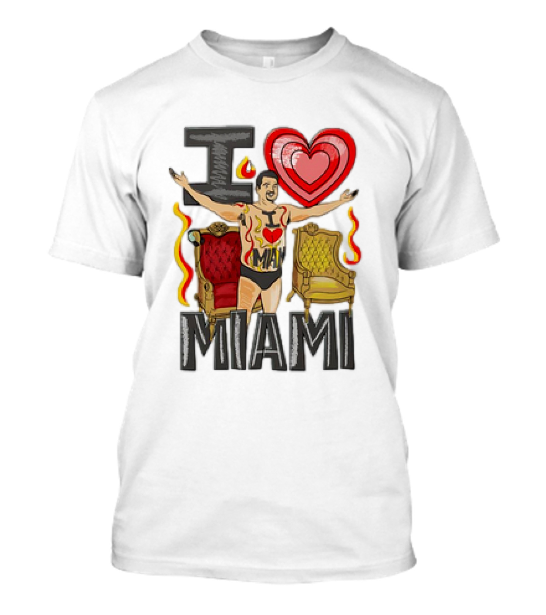 Dan Speedo I Love Miami The Dan LeBatard Show T-Shirt