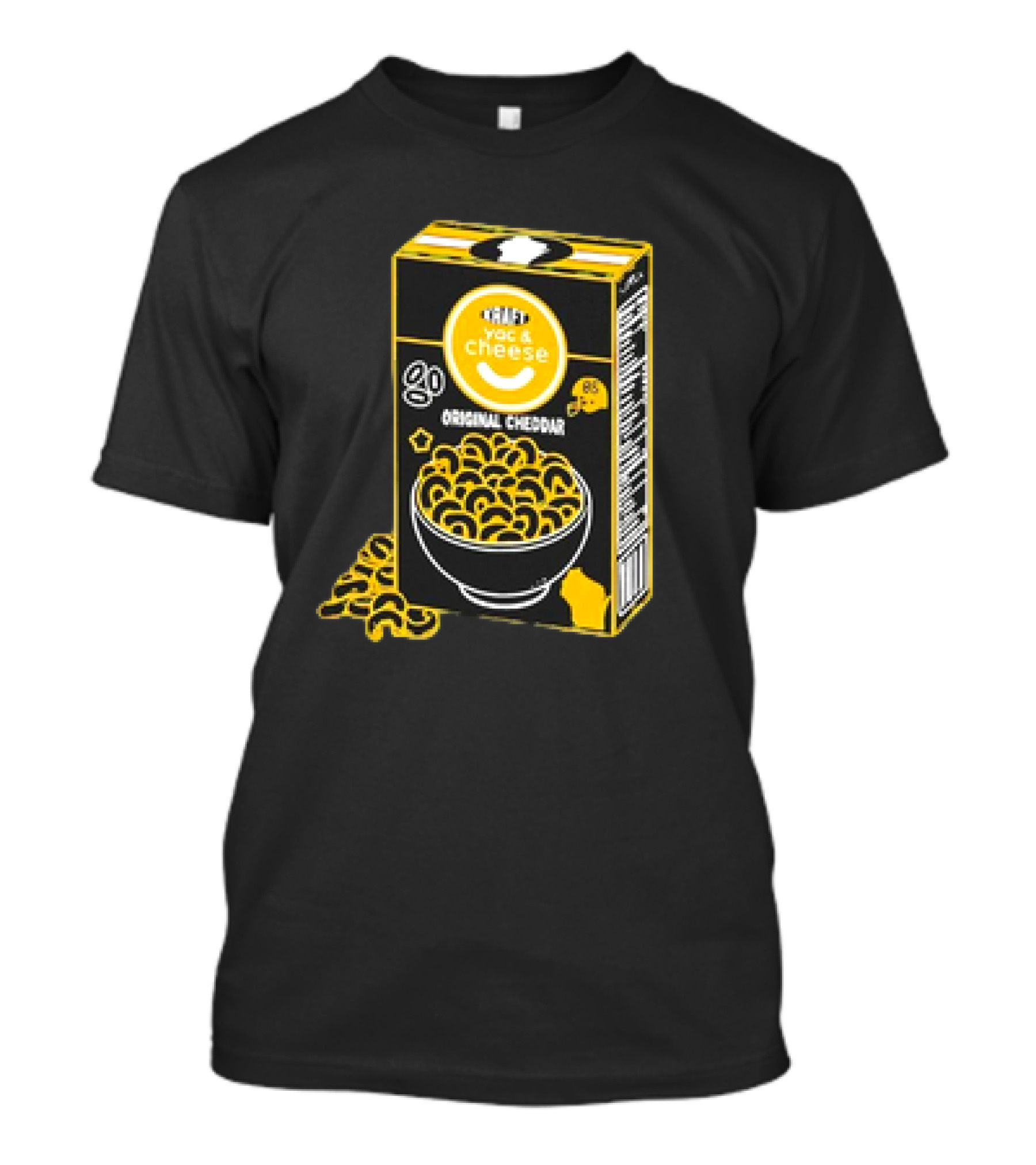 Kraft YAC ‘N Cheese Original Cheddar Box With Smiley Face T-Shirt