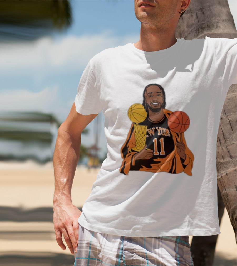 New York 11 Big Knick Energy Brunshym Basketball Trophy T-Shirt