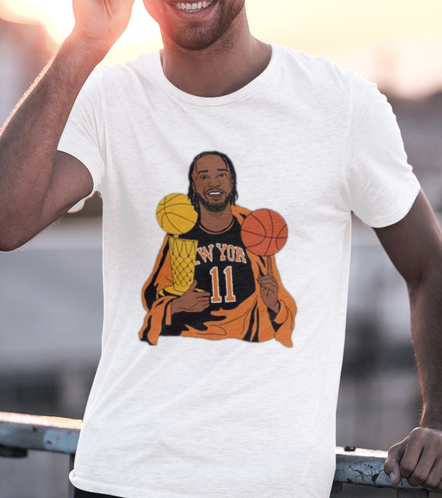 New York 11 Big Knick Energy Brunshym Basketball Trophy T-Shirt