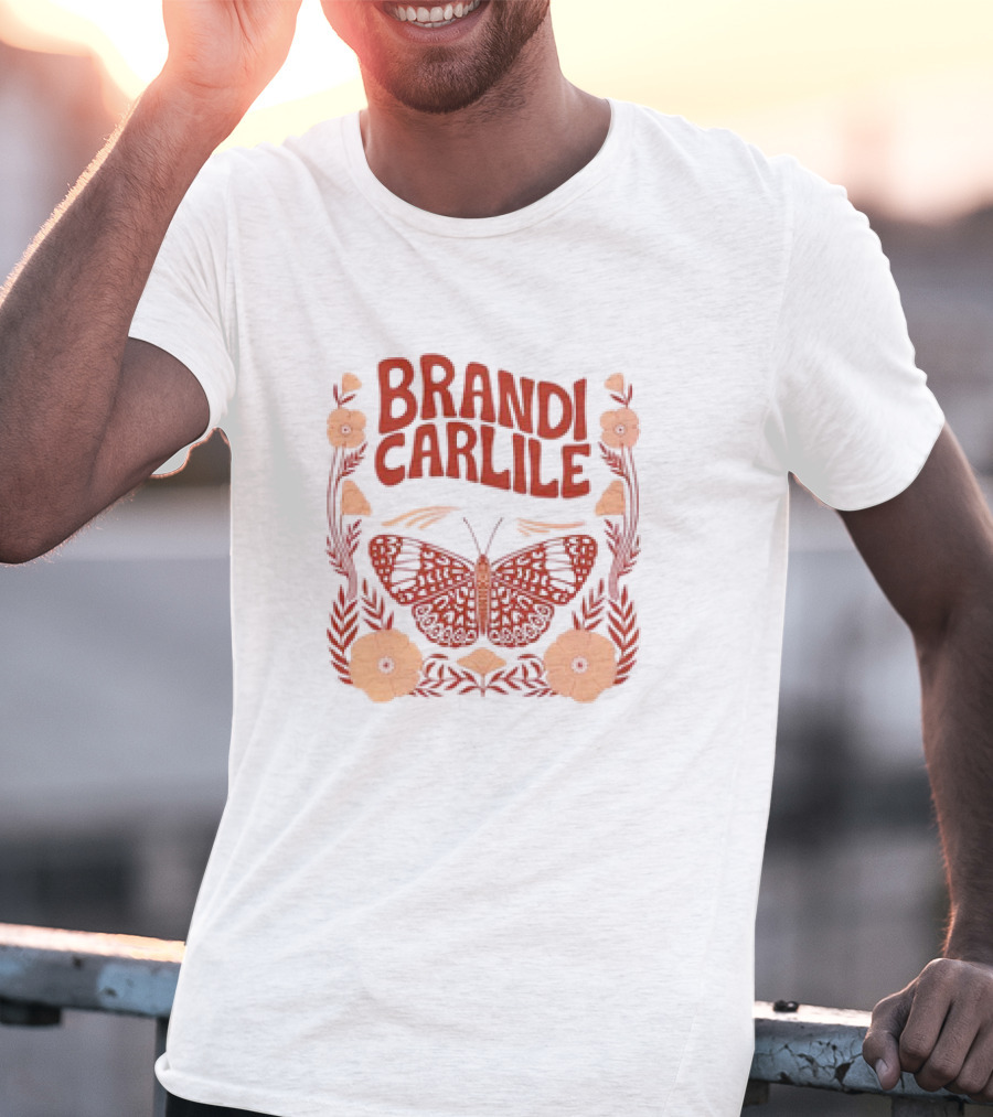 Brandi Carlile Butterfly Floral T-Shirt