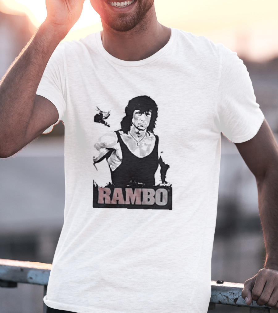 Rambo First Blood Black Tank T-Shirt