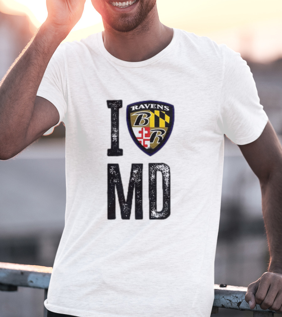 I Ravens Shield MD Baltimore Original T-Shirt