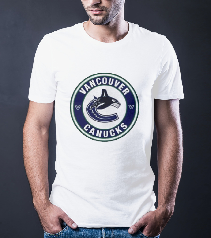 Vancouver Canucks Round Blue Orca T-Shirt