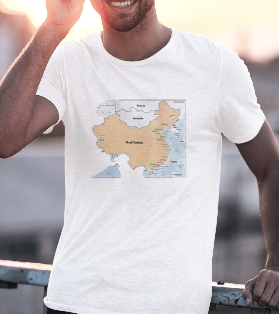Terrible Maps West Taiwan Parody Map T-Shirt