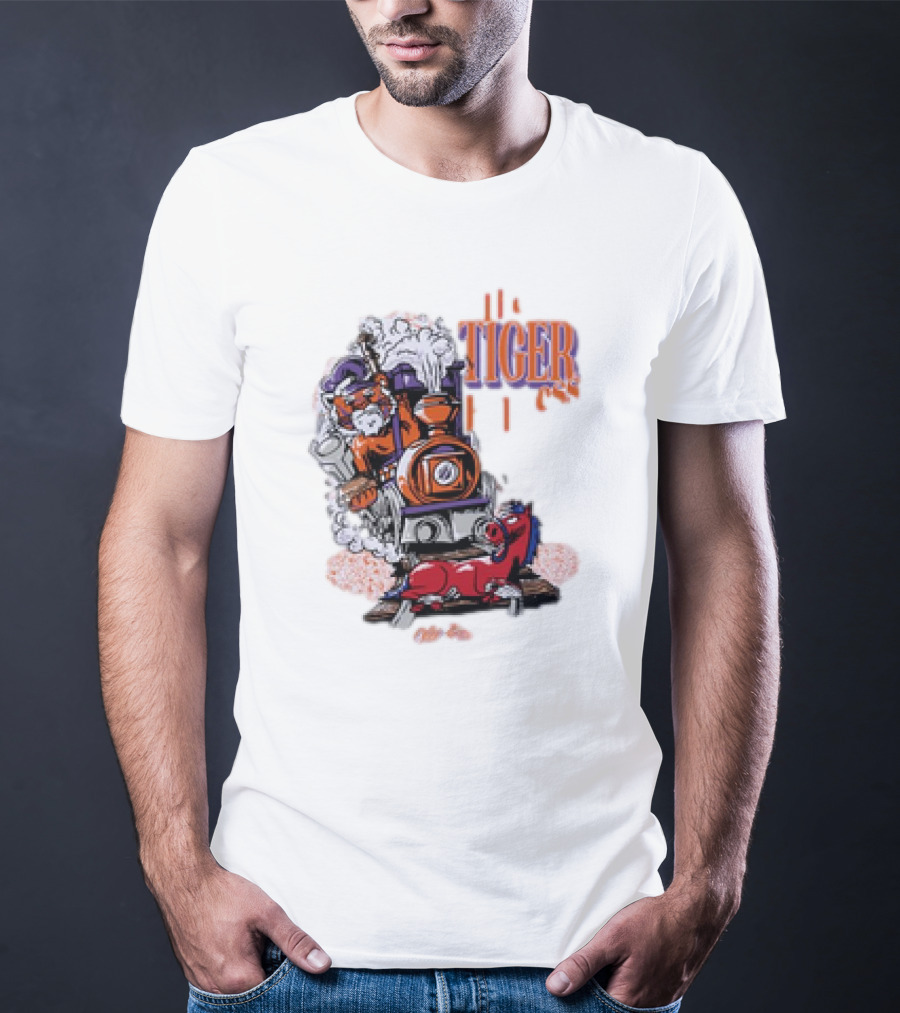 Tiger Express Steamrolls SMU Mustangs Clemson Victory T-Shirt