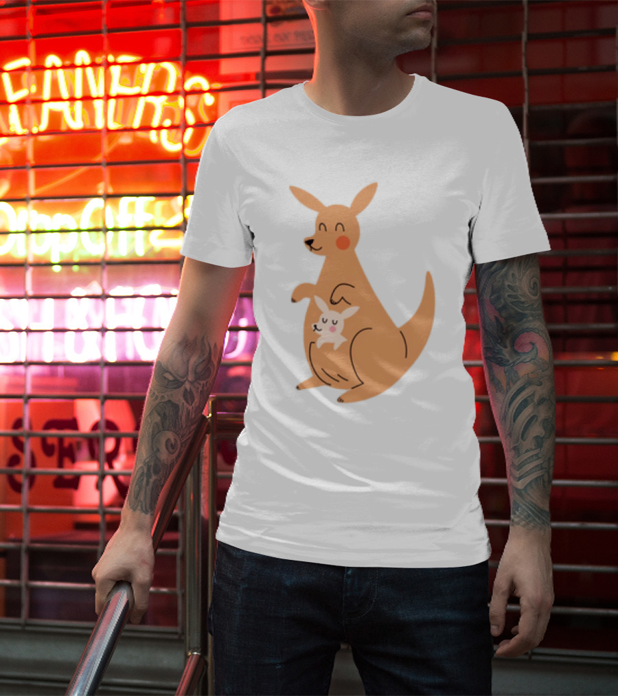 Mothers Day Kangaroos Cute Joey And Mum T-Shirt