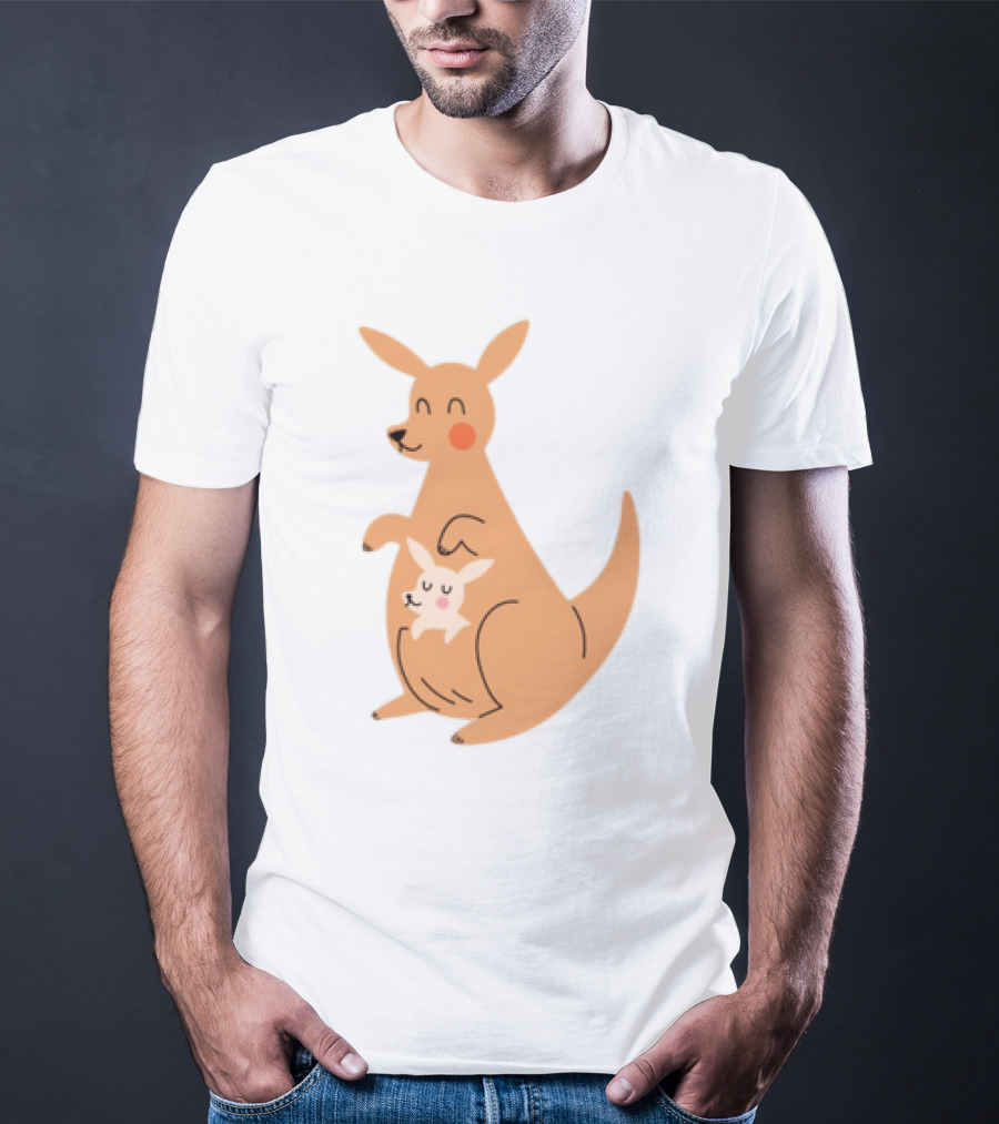 Mothers Day Kangaroos Cute Joey And Mum T-Shirt