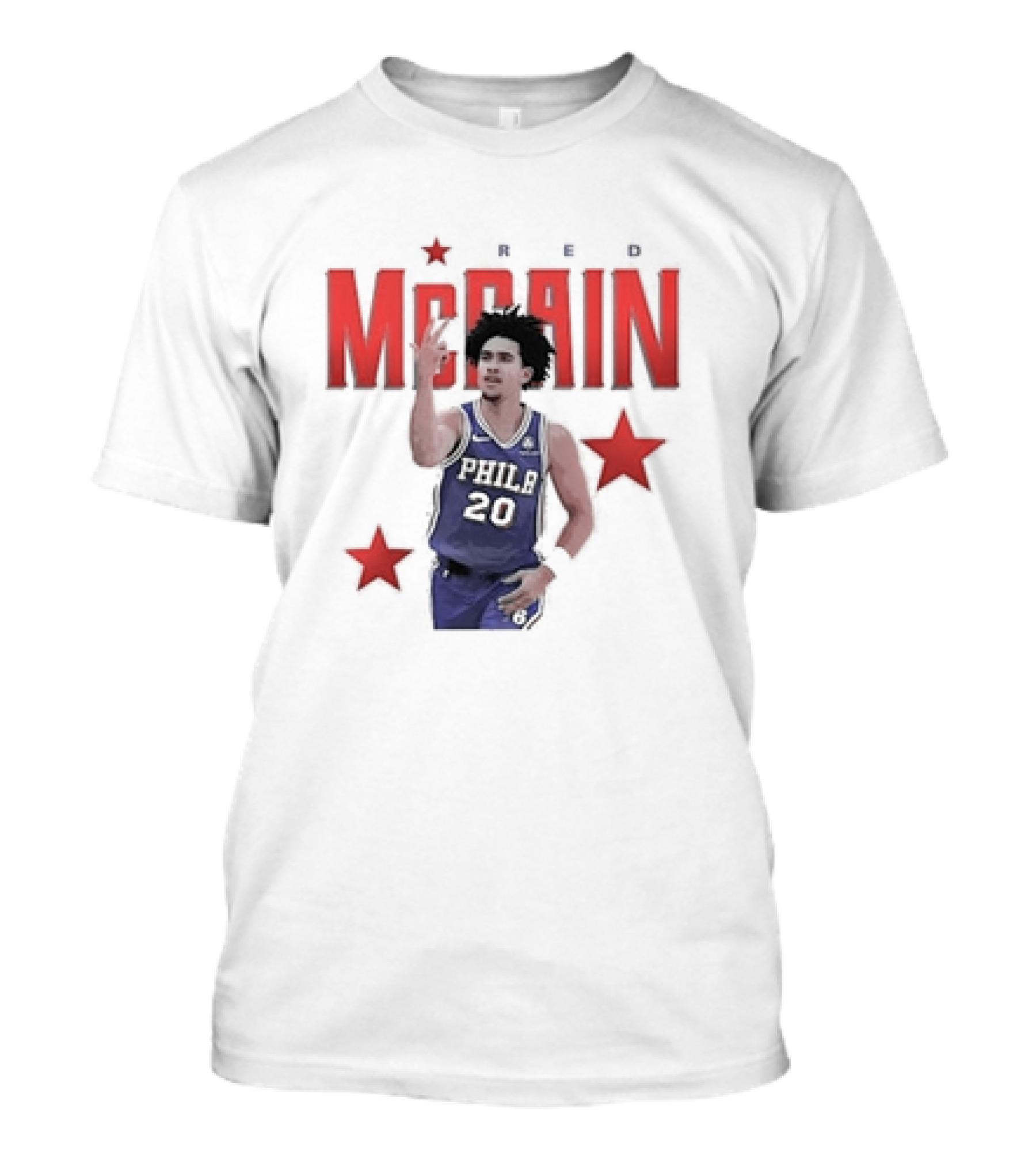 Jared McCain Philly 20 Red Stars Philadelphia Basketball T-Shirt