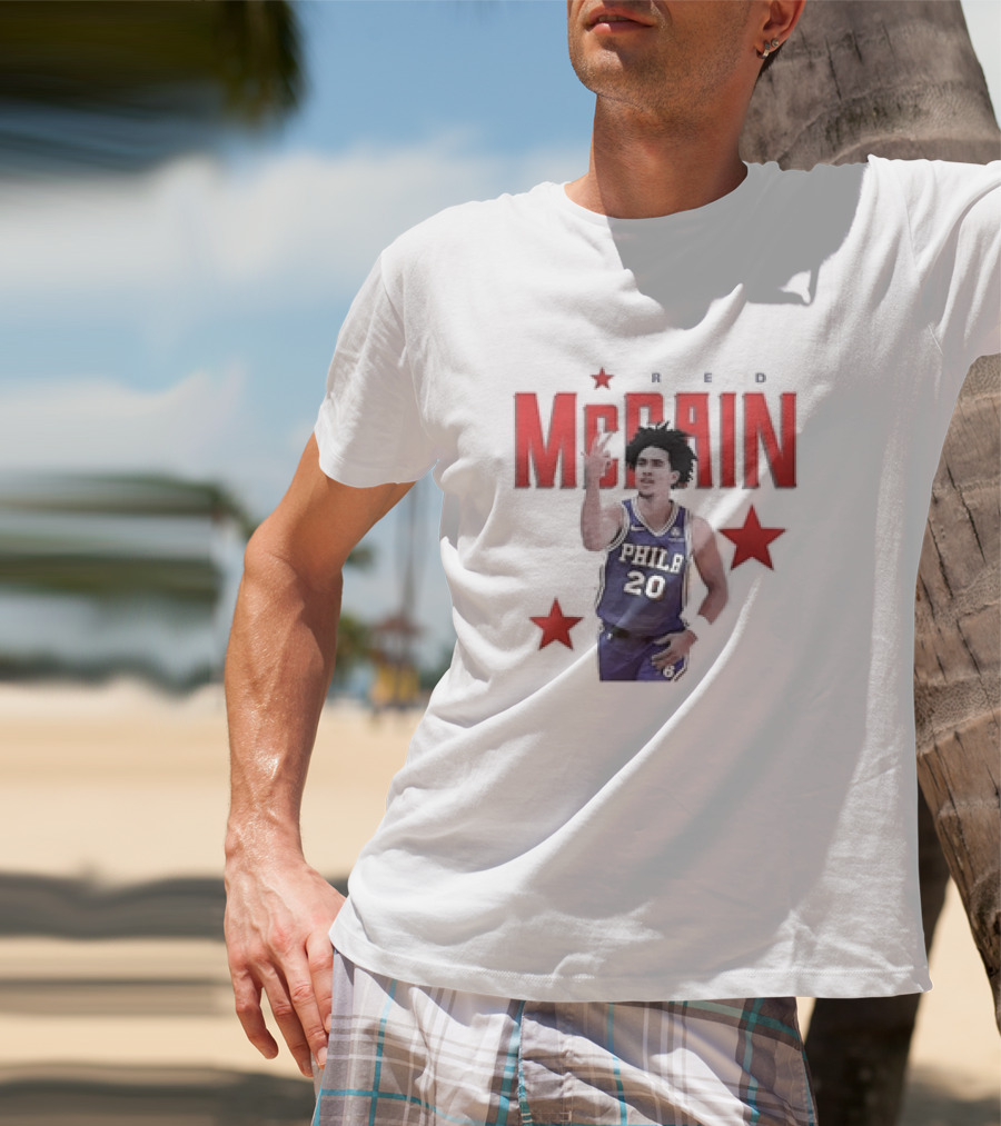 Jared McCain Philly 20 Red Stars Philadelphia Basketball T-Shirt