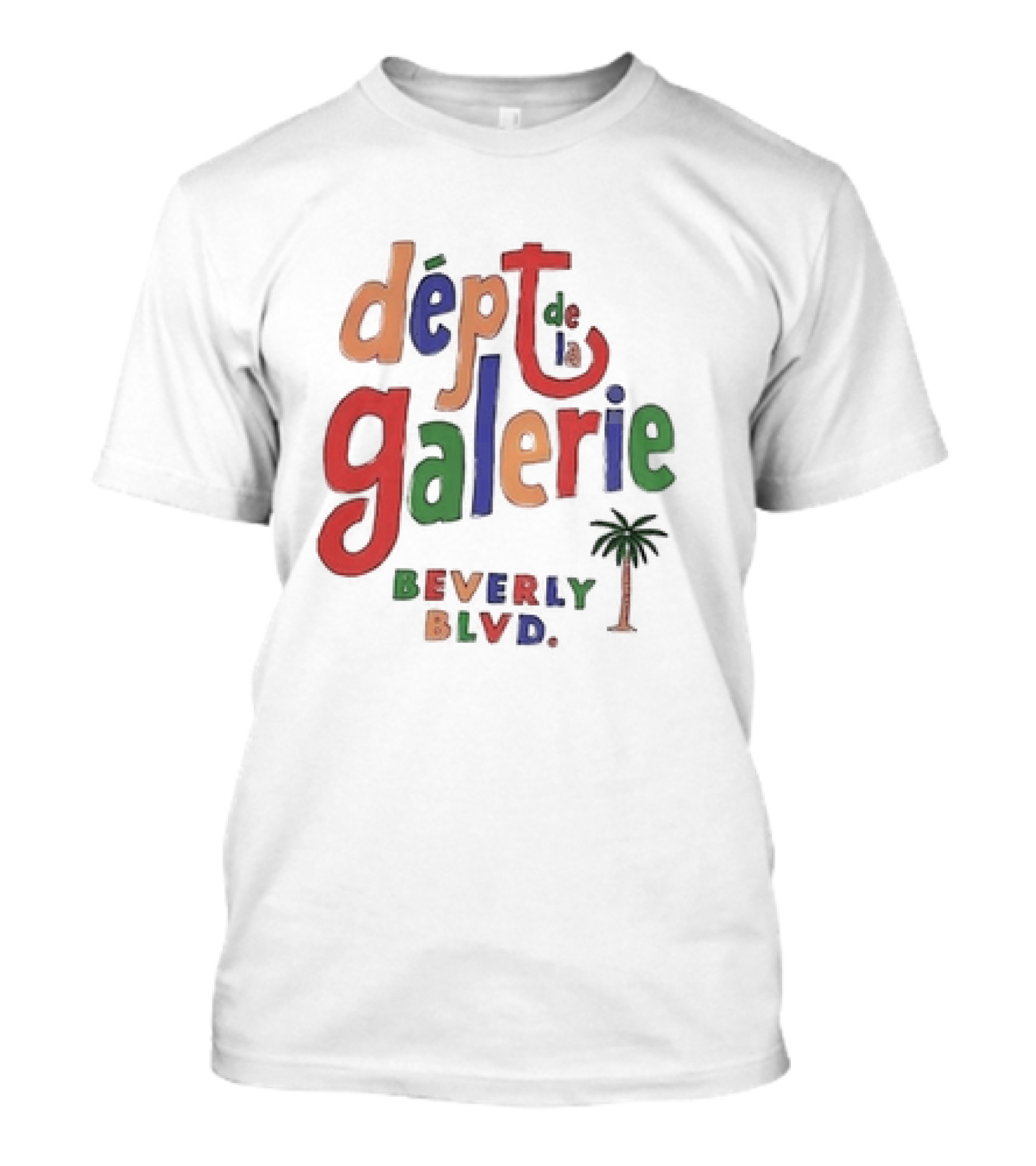 Dept De La Galerie Beverly Blvd Palm Tree Artistry T-Shirt