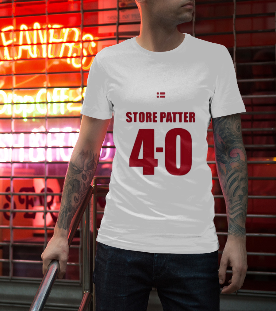 Suspekt Store Patter 4-0 Danish Flag T-Shirt