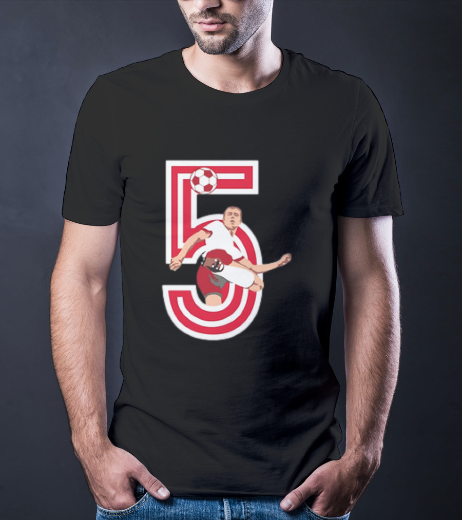 Franz Beckenbauer #5 Soccer Legend FC Bayern T-Shirt