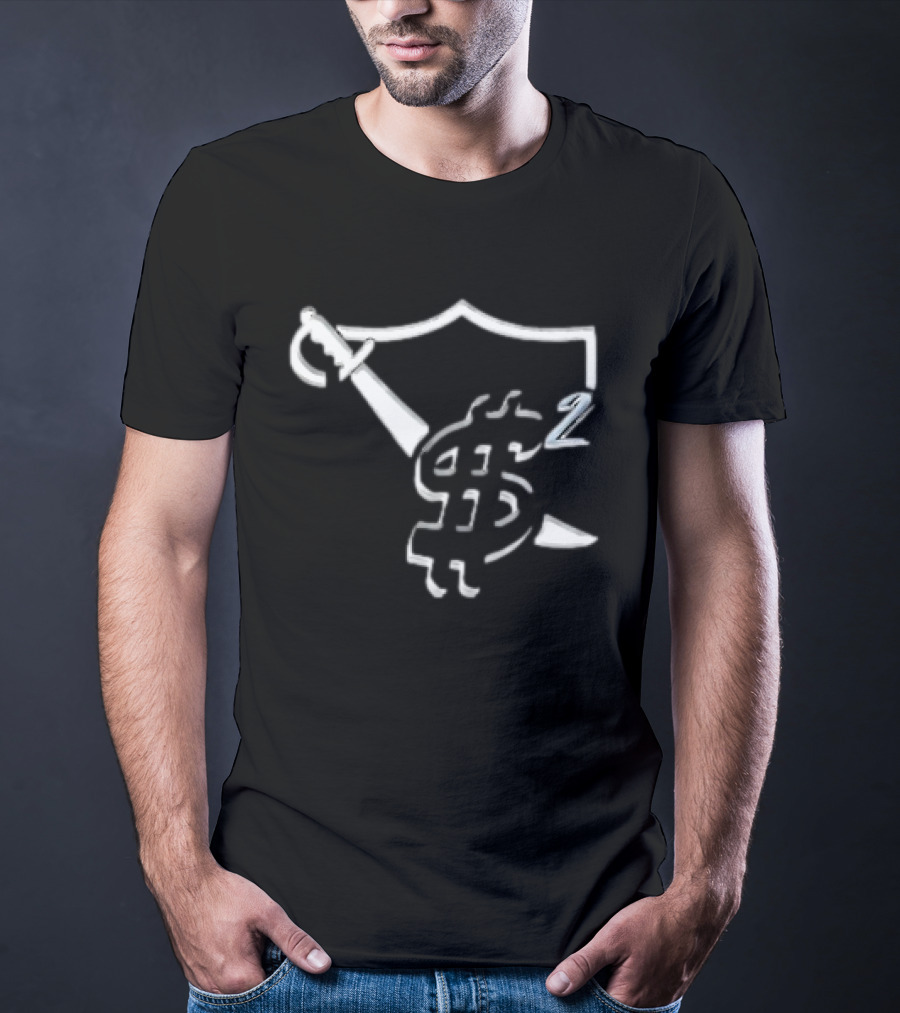 Las Vegas Raider Dollar Sword Shield T-Shirt