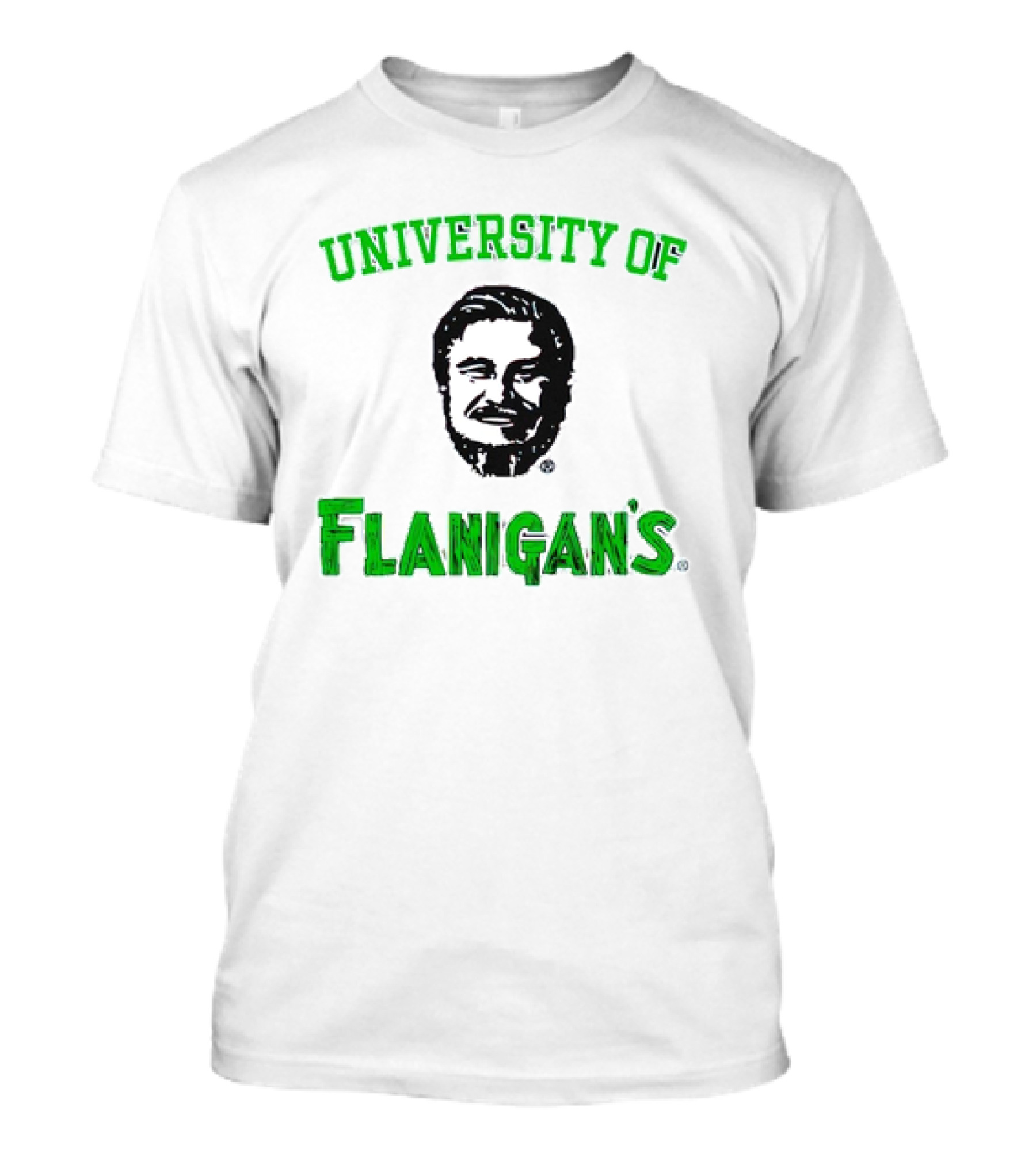 University Of Flanigan's Seafood Bar And Grill Iconic Green T-Shirt
