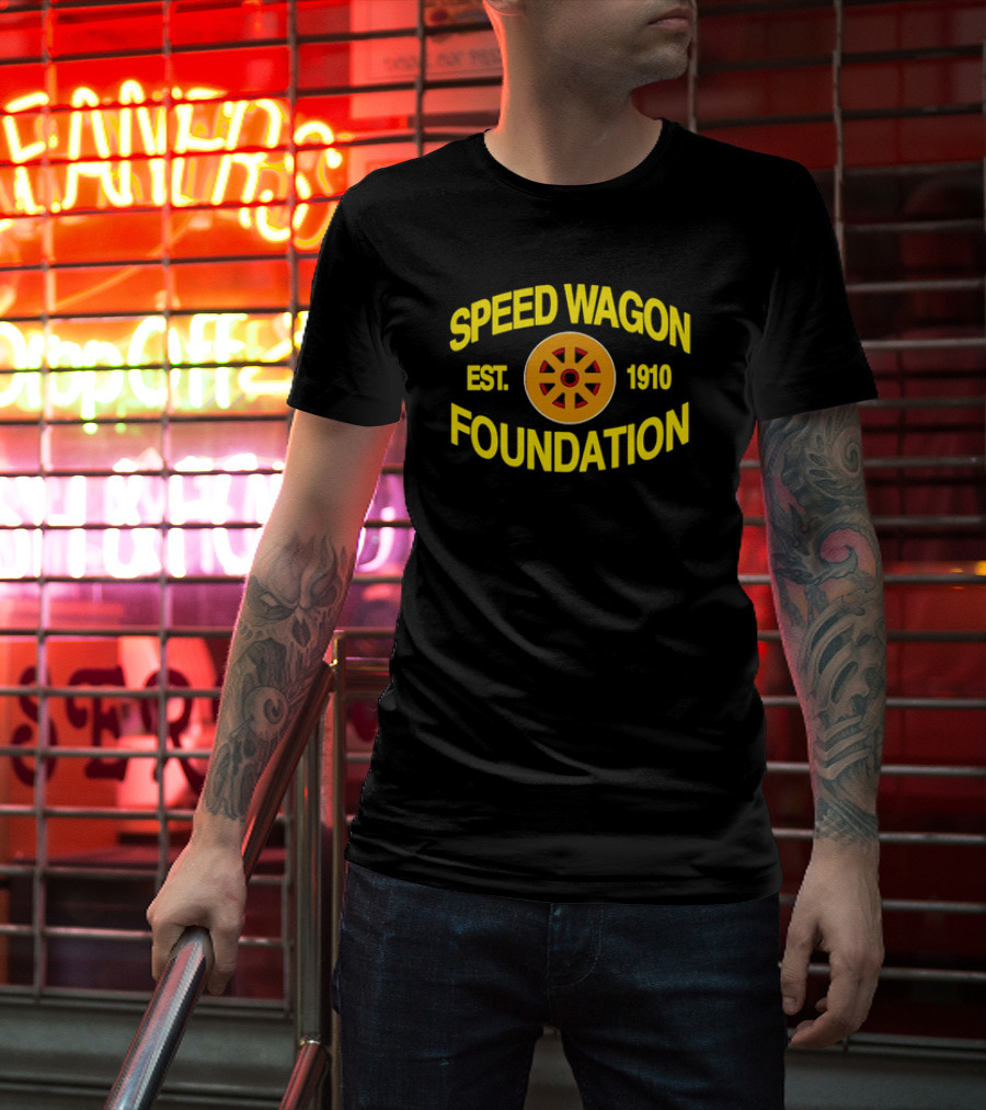 Speed Wagon Foundation Est 1910 Emblem With Wheel T-Shirt