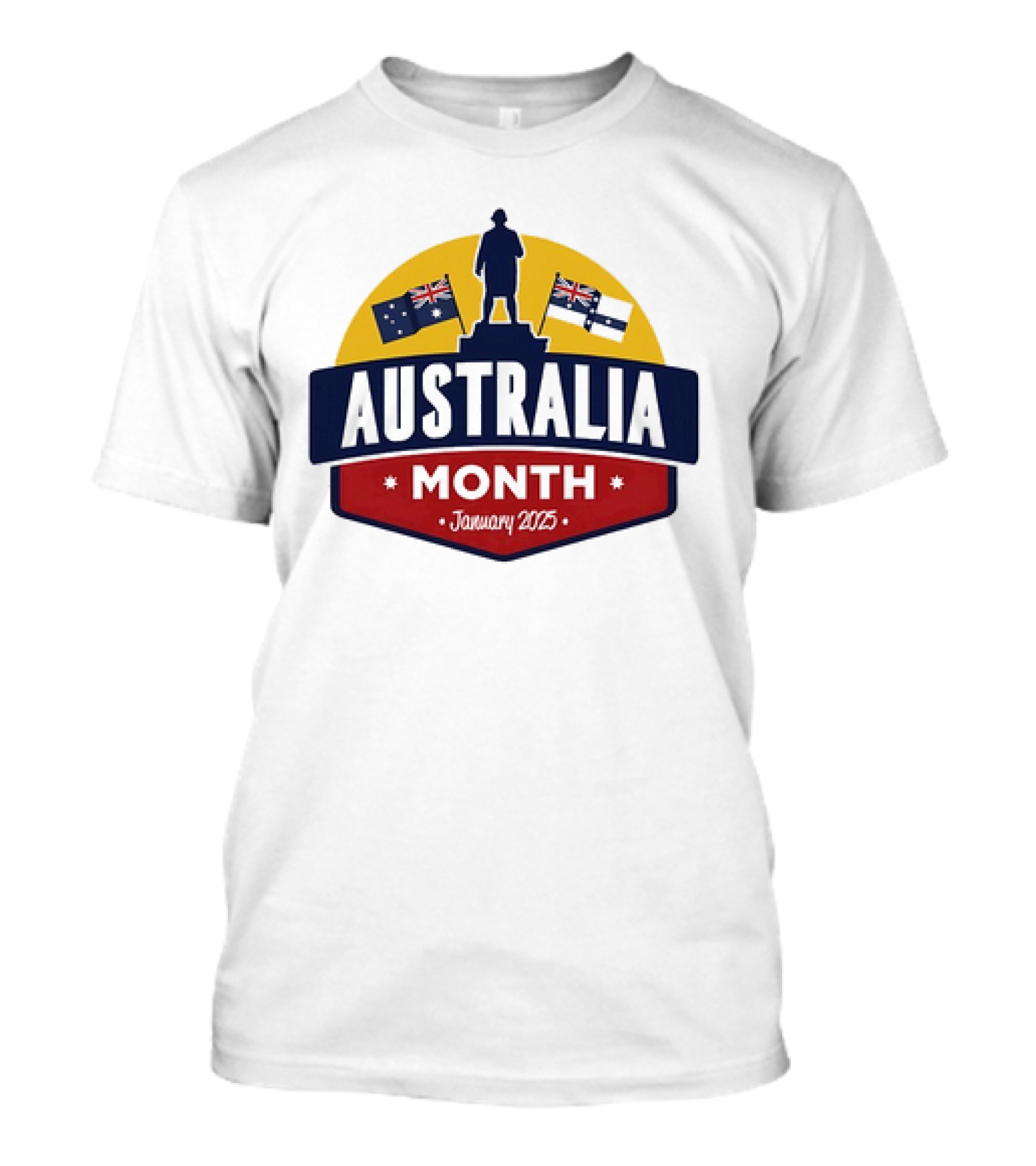 Australia Month Celebration January 2025 With Flags T-Shirt