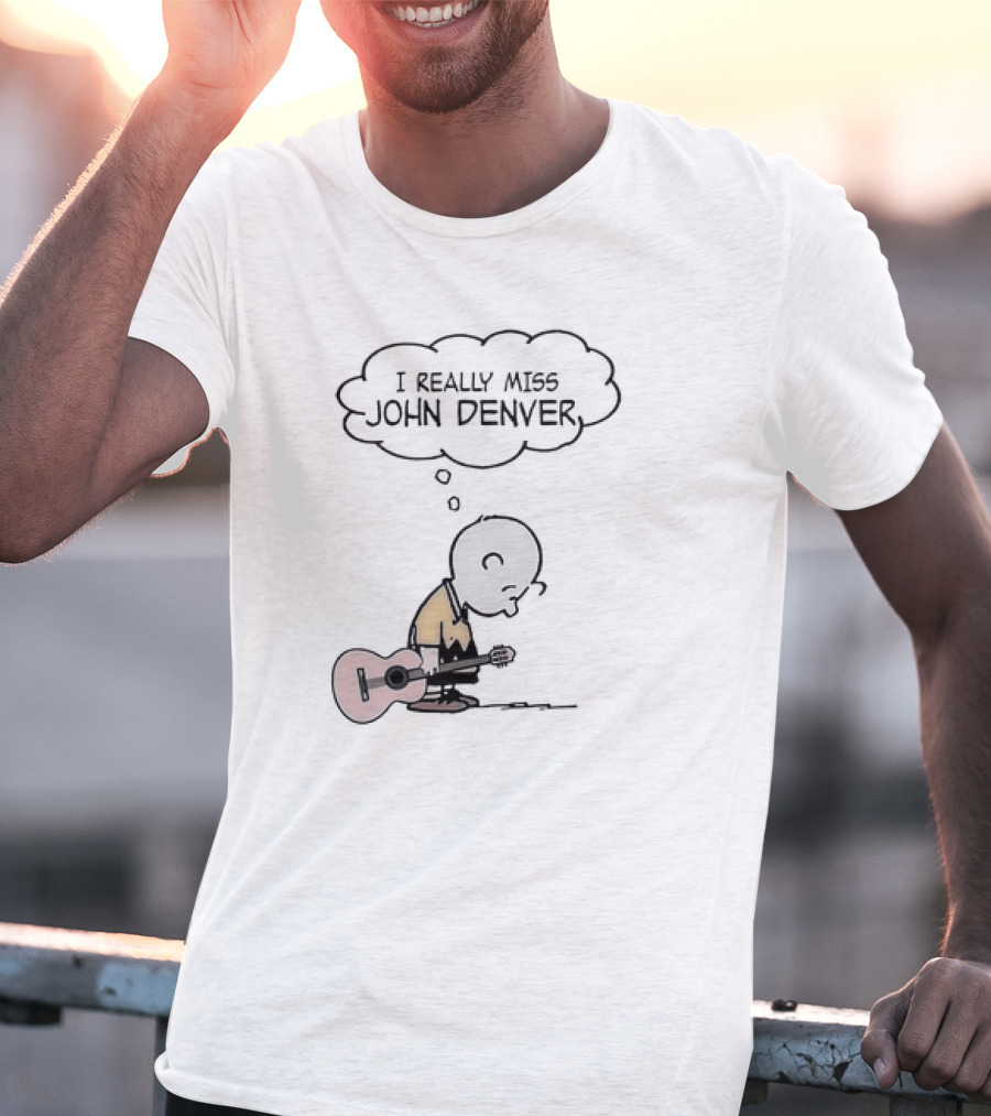 Charlie Brown I Really Miss John Denver Peanuts Comic T-Shirt
