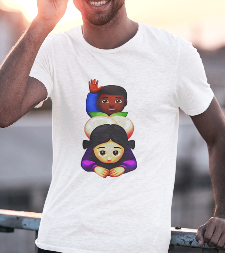 Doggystyle Emoji Meme Peach Behind Scene T-Shirt