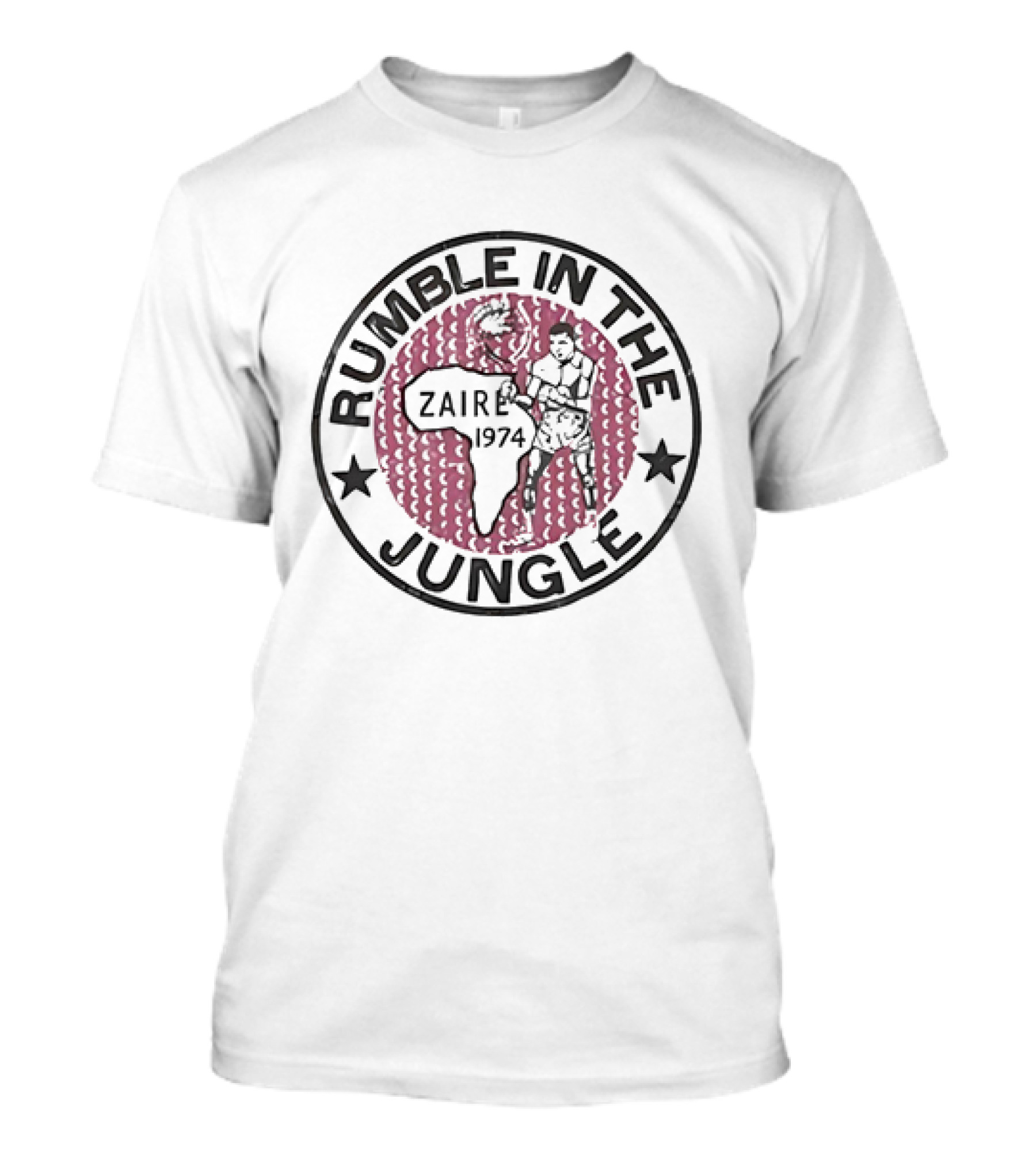 Rumble In The Jungle Zaire 1974 Boxer Africa Stars T-Shirt