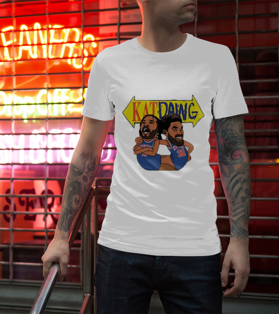 Kat Dawg Jalen Brunson Karl-Anthony Basketball Cartoon Characters T-Shirt