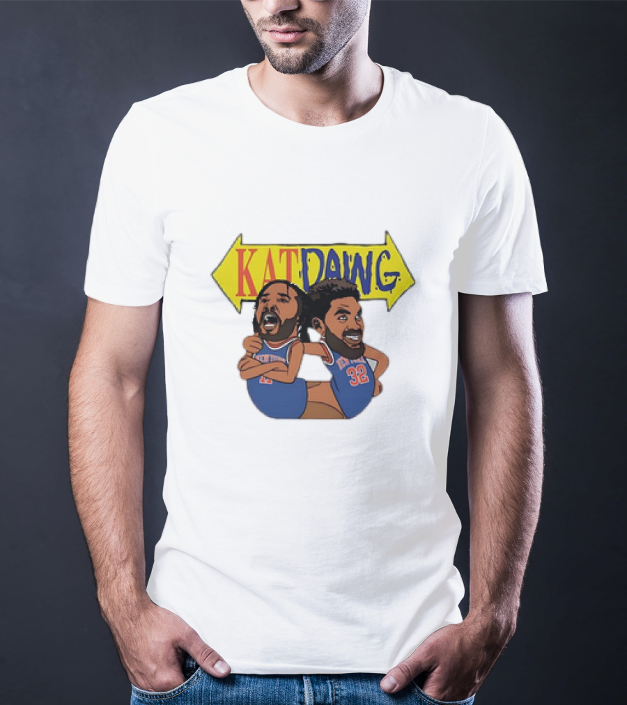 Kat Dawg Jalen Brunson Karl-Anthony Basketball Cartoon Characters T-Shirt