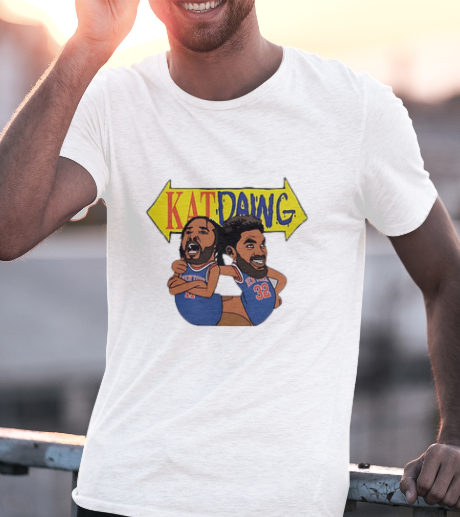 Kat Dawg Jalen Brunson Karl-Anthony Basketball Cartoon Characters T-Shirt