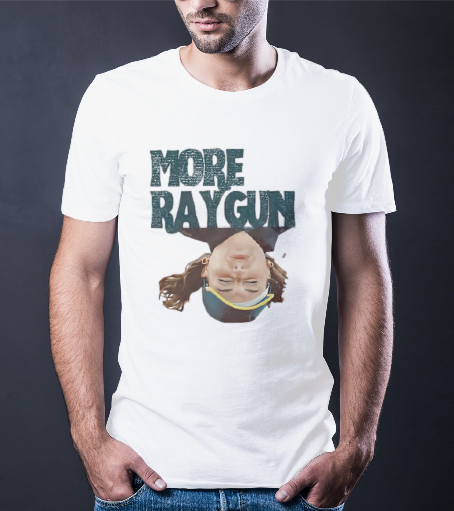 More Raygun Upside Down Headphone T-Shirt