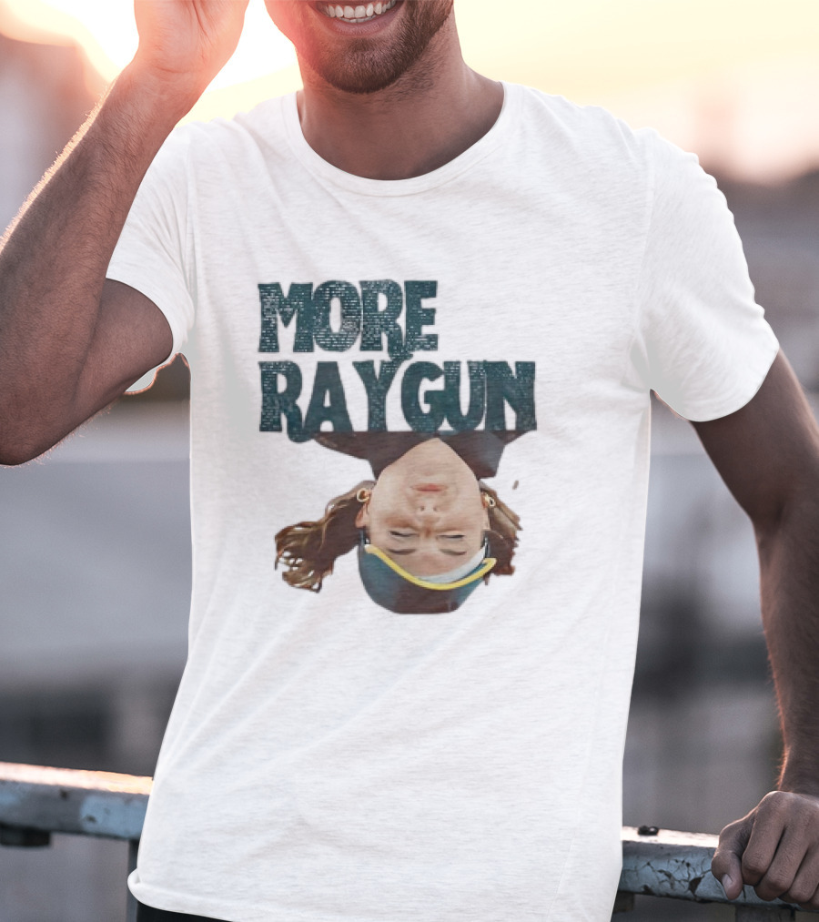 More Raygun Upside Down Headphone T-Shirt