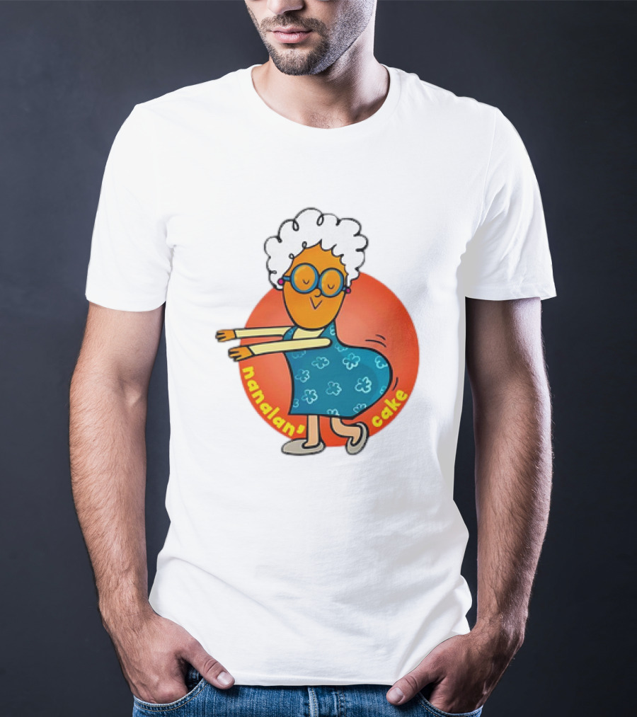 Nanalan Nana Cake Dancing Granny Character T-Shirt