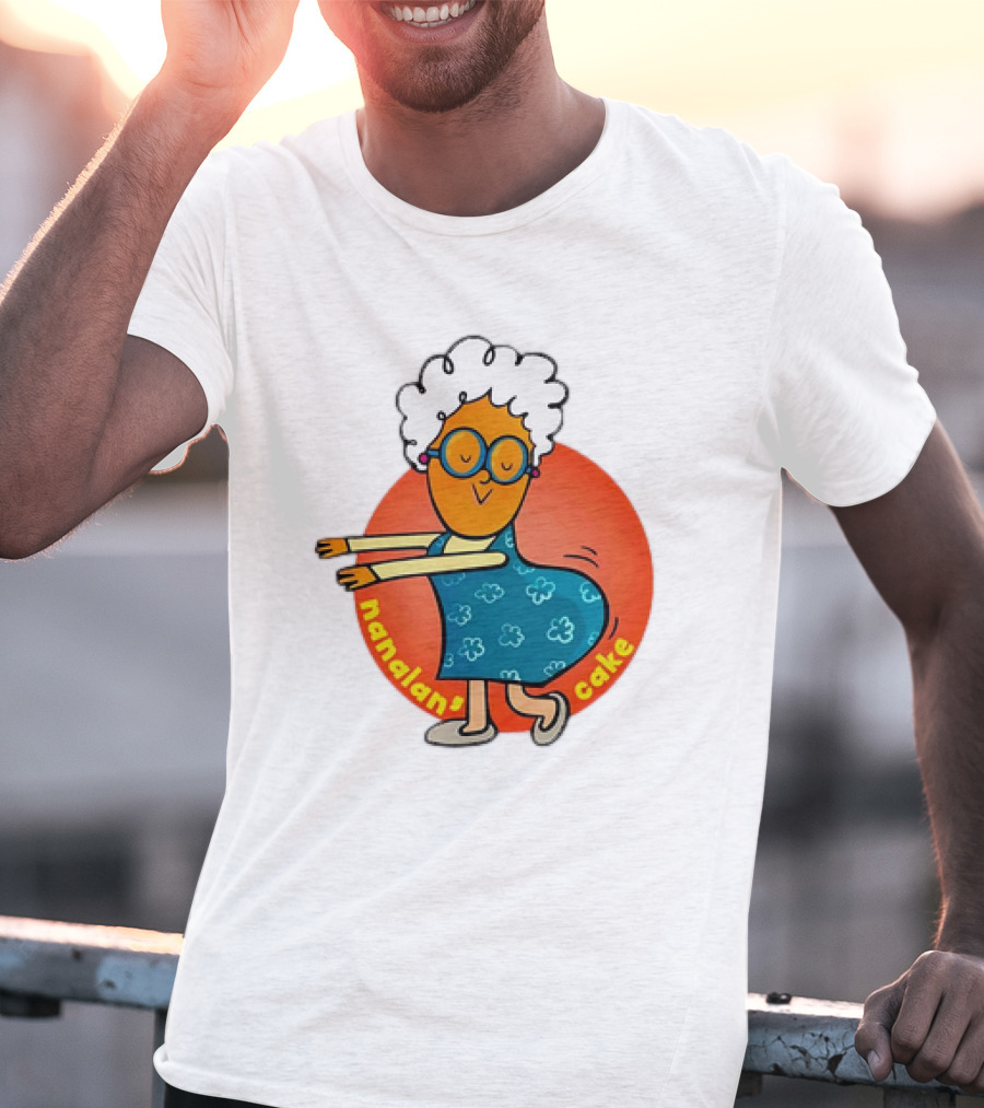 Nanalan Nana Cake Dancing Granny Character T-Shirt