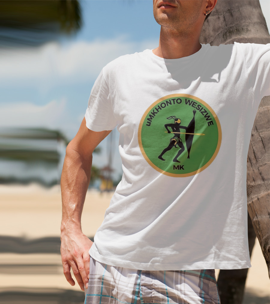 Umkhonto Wesizwe MK Embu Sign With Warrior And Spear T-Shirt