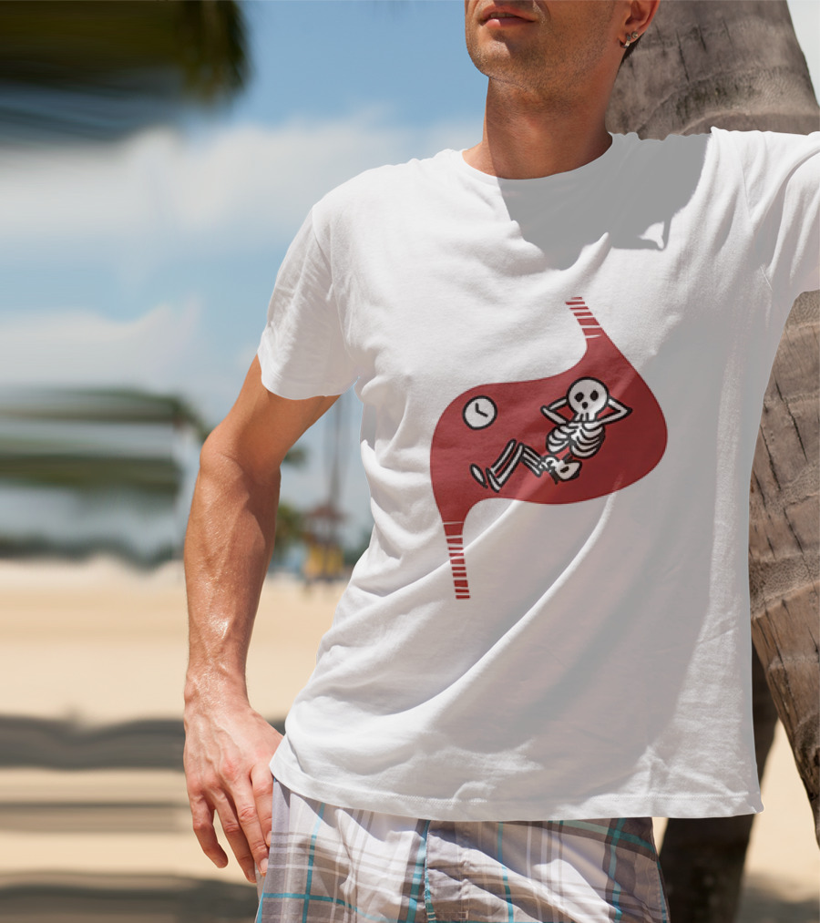 Dungeon Meshi Falin Touden Relaxed Skeleton Motif T-Shirt