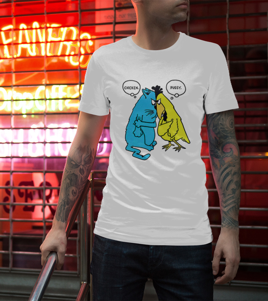 Chicken Pussy Cartoon John Baynham Chicken Pussy T-Shirt