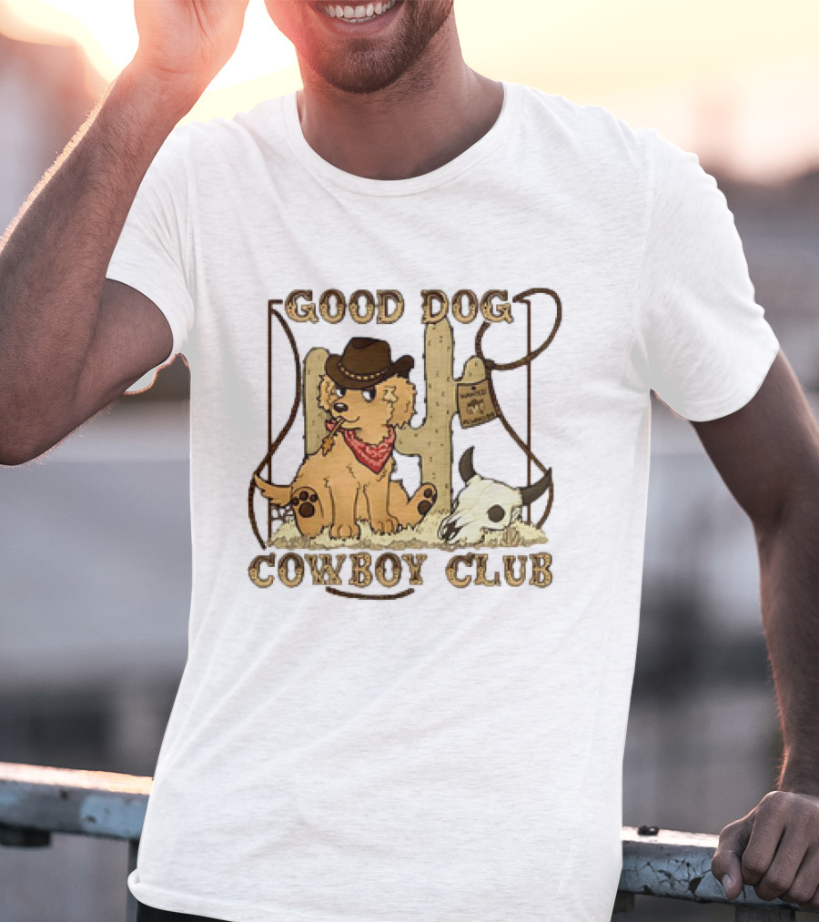 Good Dog Cowboy Club Cactus And Skull T-Shirt